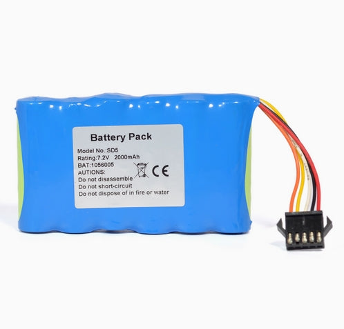 1056005 Battery for Edan SD5 SD6 Doppler with protection and plug 2000mAh