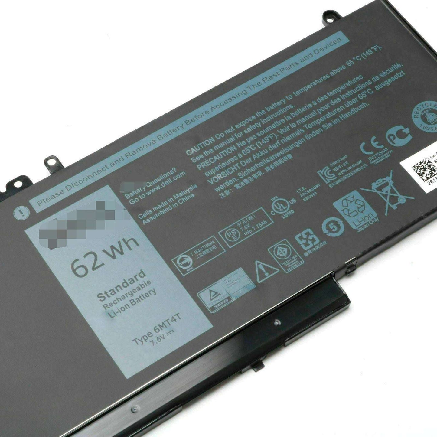 6MT4T 62Wh Battery For Dell Latitude 14 E5470 E5450 Latitude 15 5000 Series