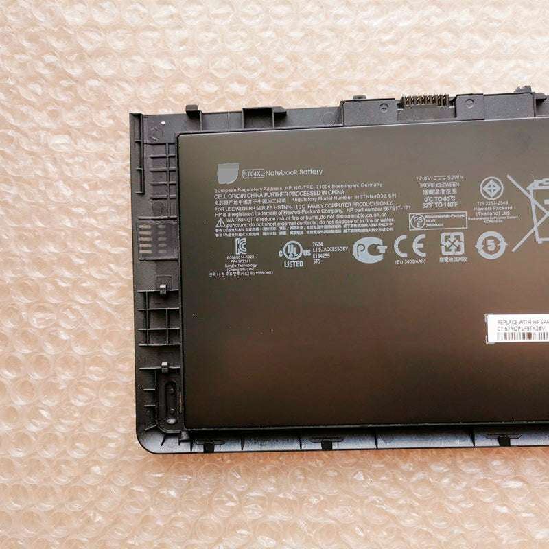 HP HSTNN-DB3Z 682962-001 BT04XL EliteBook Folio 9470M 9480M Battery