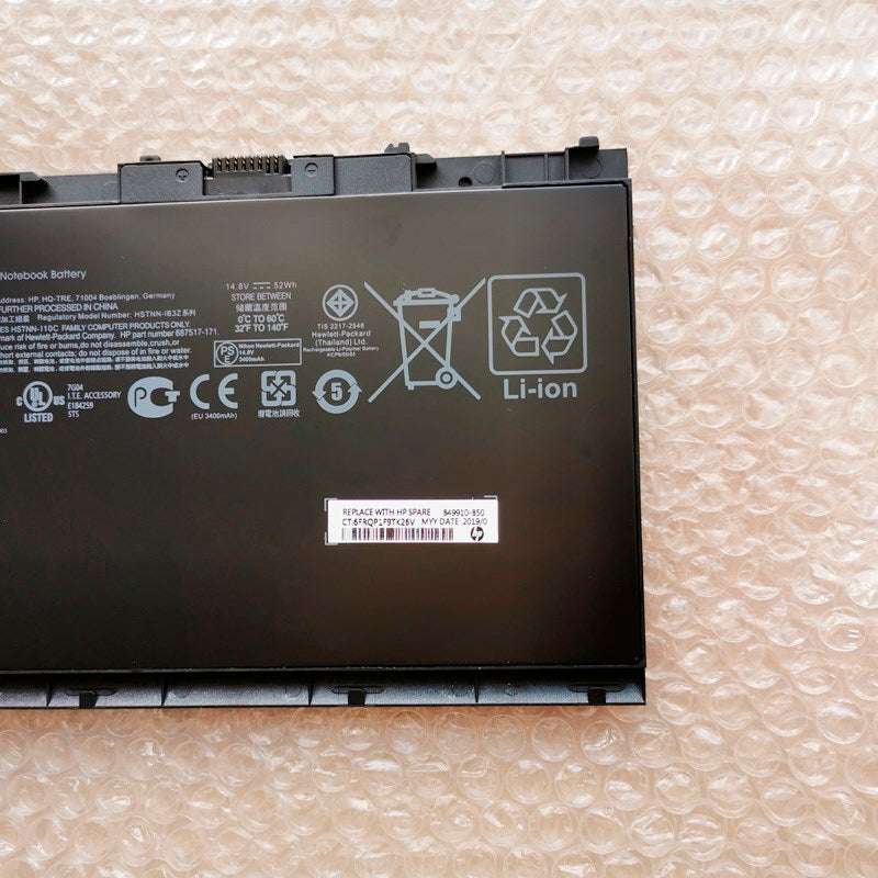 HP HSTNN-DB3Z 682962-001 BT04XL EliteBook Folio 9470M 9480M Battery