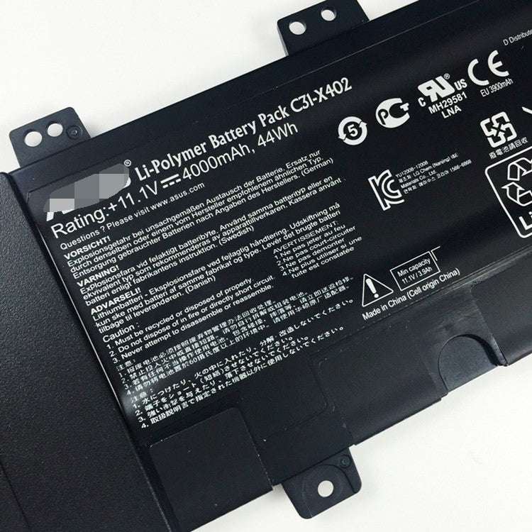 Replacement Asus C31-X402 VivoBook S300C S300CA S400 S300 Battery