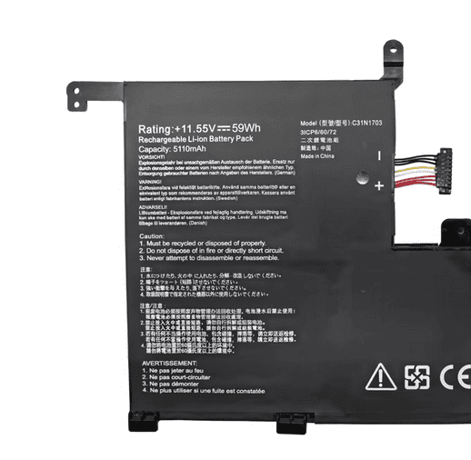 C31N1703 59Wh Battery For Asus ZenBook Flip UX561UN-BO006T UX561UA