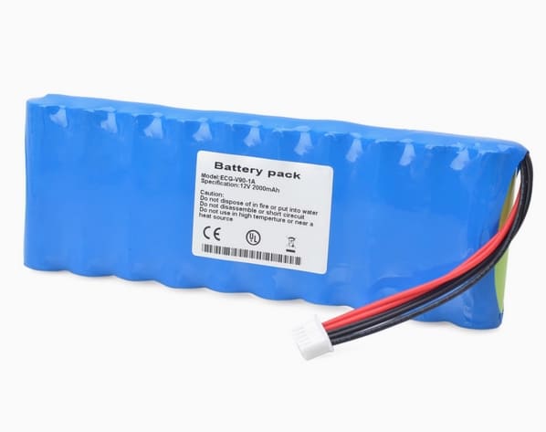 ECG-V90-1A Battery for ECG EKG Vital Signs Monitor 12V 2000mAh