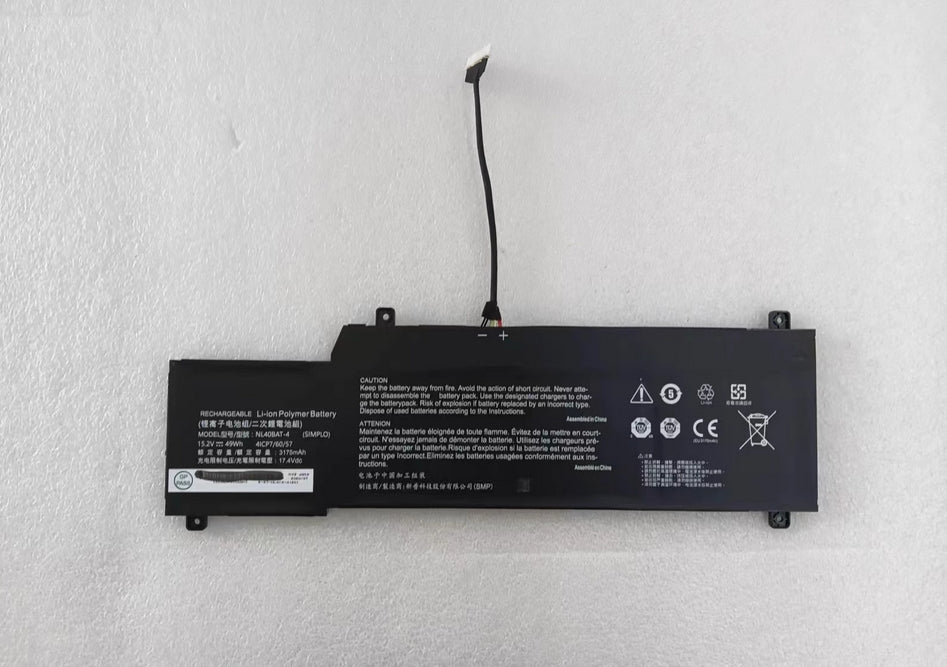 Clevo NL40BAT-4 15.2V 3175mAh 49Wh 交換用バッテリー