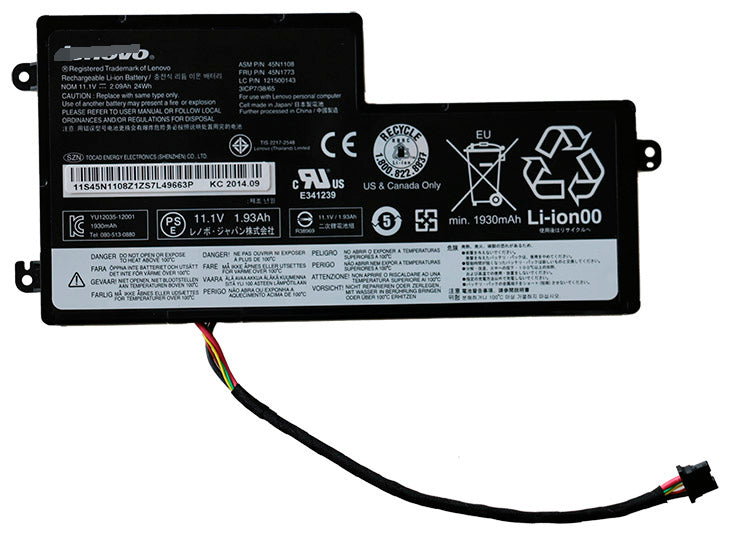 Lenovo 45N1108 45N1109 45N1110 45N1111 45N1112 45N1113 45N1711 Battery