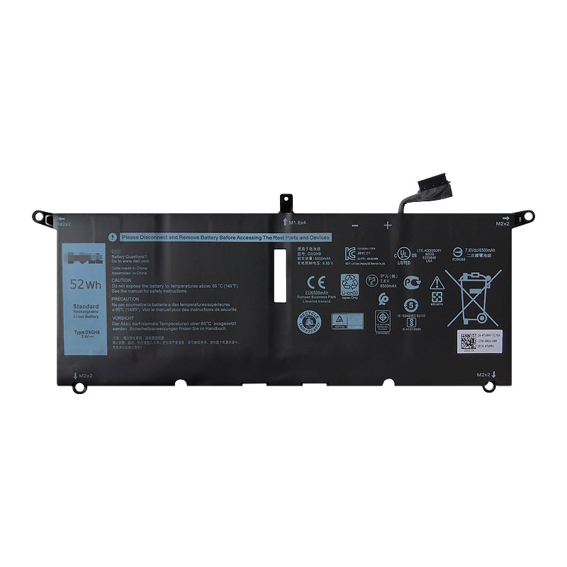 Dell XPS 13 2018 13 9380 XPS 13-9370 用 DXGH8 G8VCF バッテリー