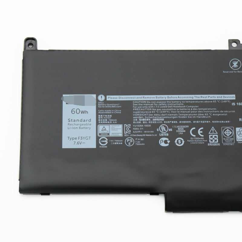 Dell F3YGT Latitude 13 7390 7490 Latitude 12 7290 atitude E7480 バッテリー