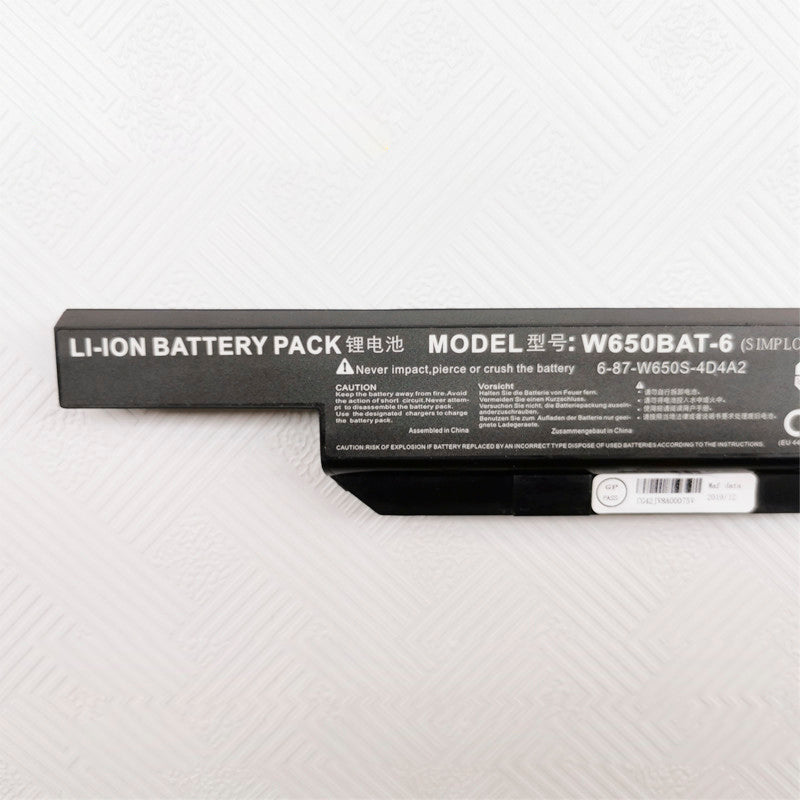 W650BAT-6 替換電池適用於 Clevo S650SC W650SR W650S 系列