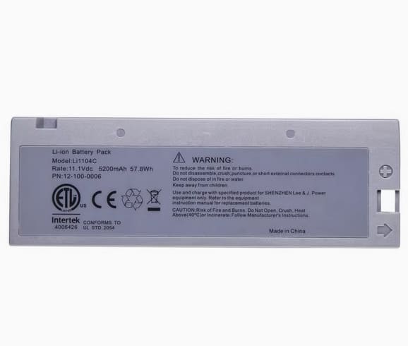 12-100-0006 Battery for Biolight M8000,M9500,M66,LI1104C Moniteur M9000A