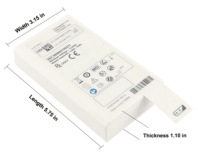 Philips Efficia DFM100 989803190371 モニター DFM-100 除細動器バッテリー