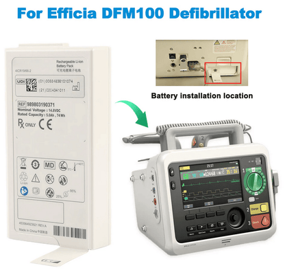 Philips Efficia DFM100 989803190371 モニター DFM-100 除細動器バッテリー