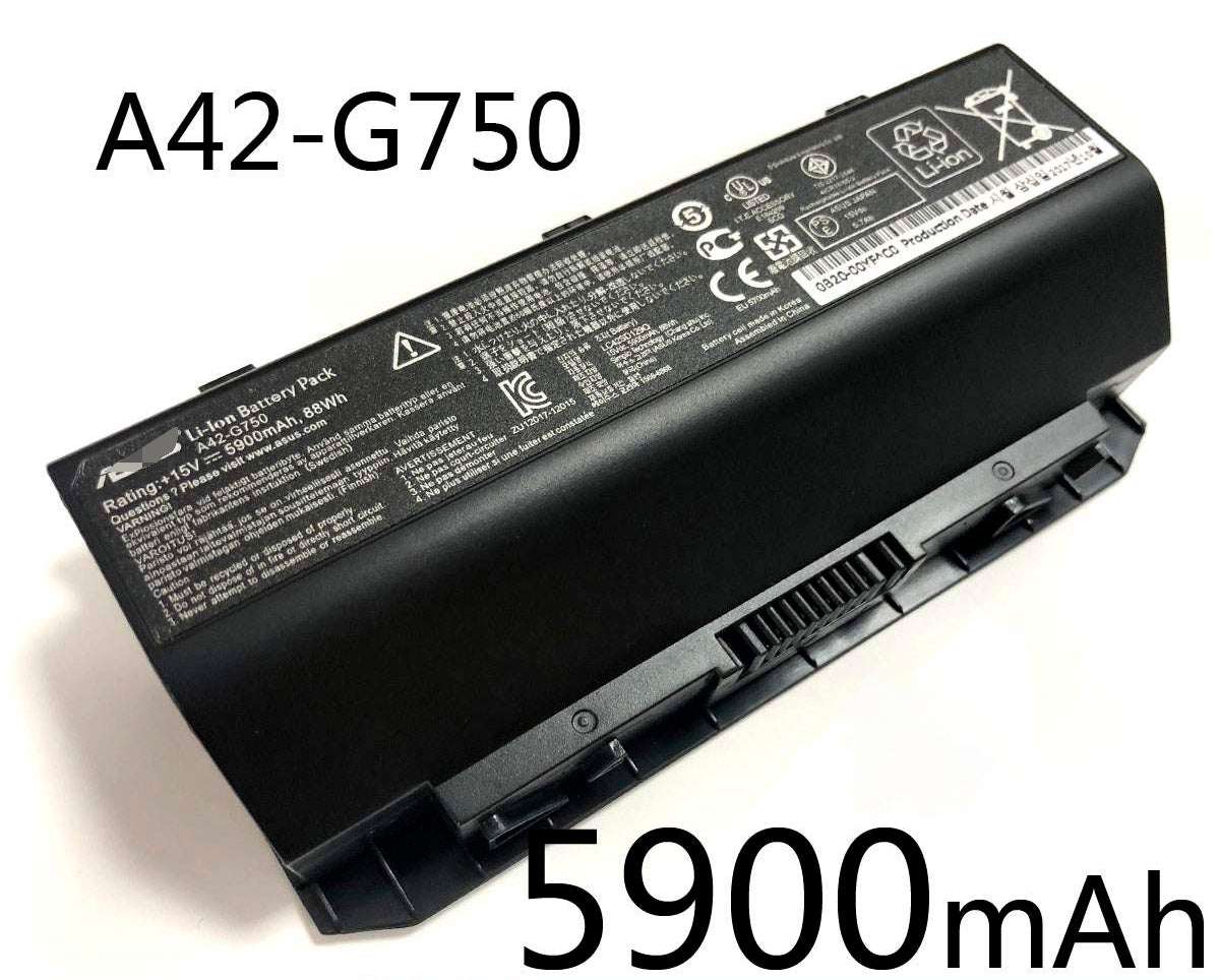 Replacement Asus A42-G750 G750JY G750 G750JX ROG G750JM Series Battery
