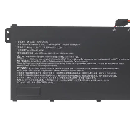 Replacement Acer AP18C4K P214-52G A515-43/44 EX214-51G A515 48Wh Laptop Battery