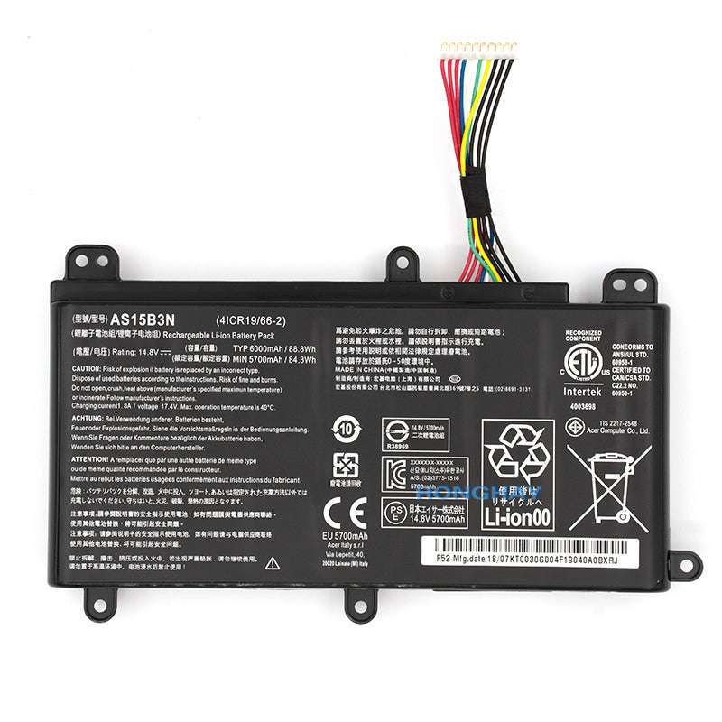 Acer AS15B3N Predator 15 G9-591 KT.00803.004  Predator 15 G9-592 Battery