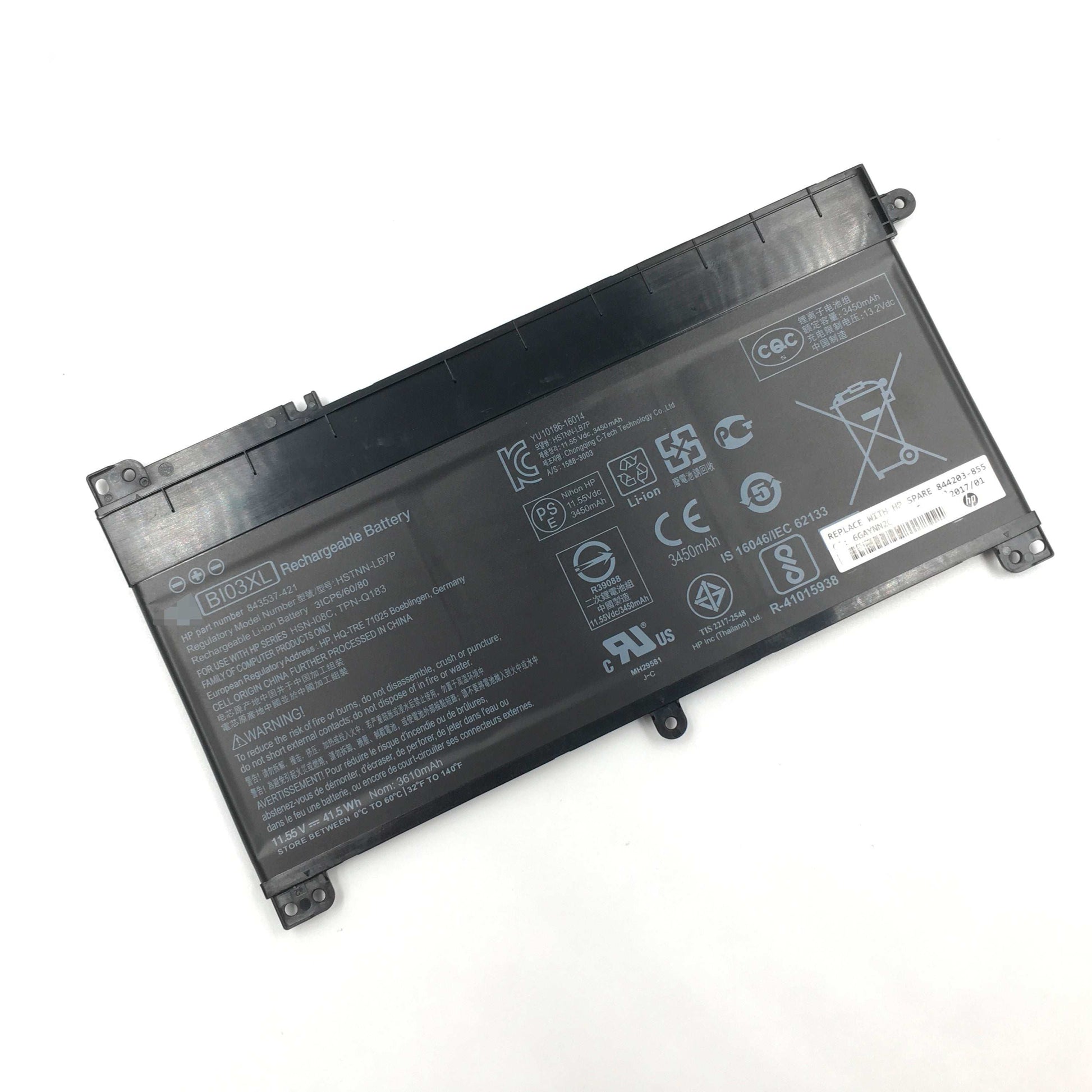 BI03XL Battery For Hp Pavilion x360 13-u102ng  843537-541 HSTNN-UB6W