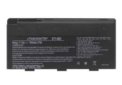MSI GT663-415NE GX70 3BE GX680 シリーズ用 BTY-M6D 交換用バッテリー