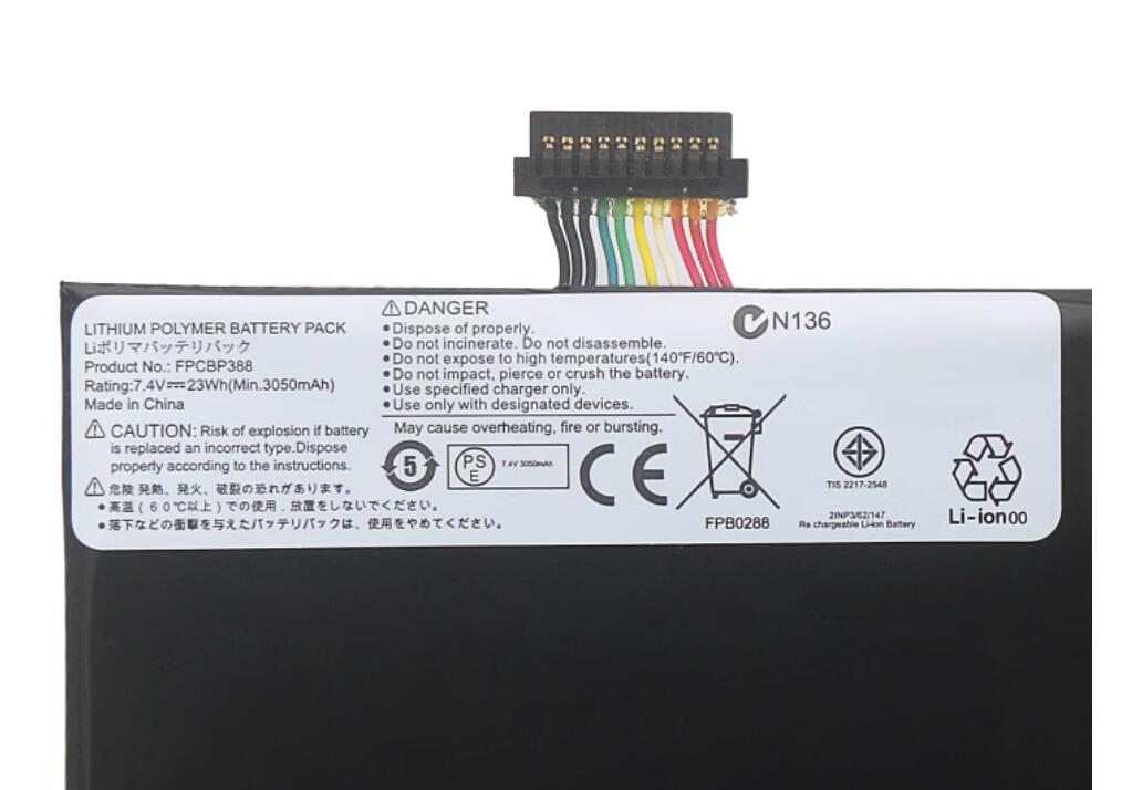 FPCBP388 FPB0288 富士通 Stylistic M532 タブレット用バッテリー 7.4V 23Wh
