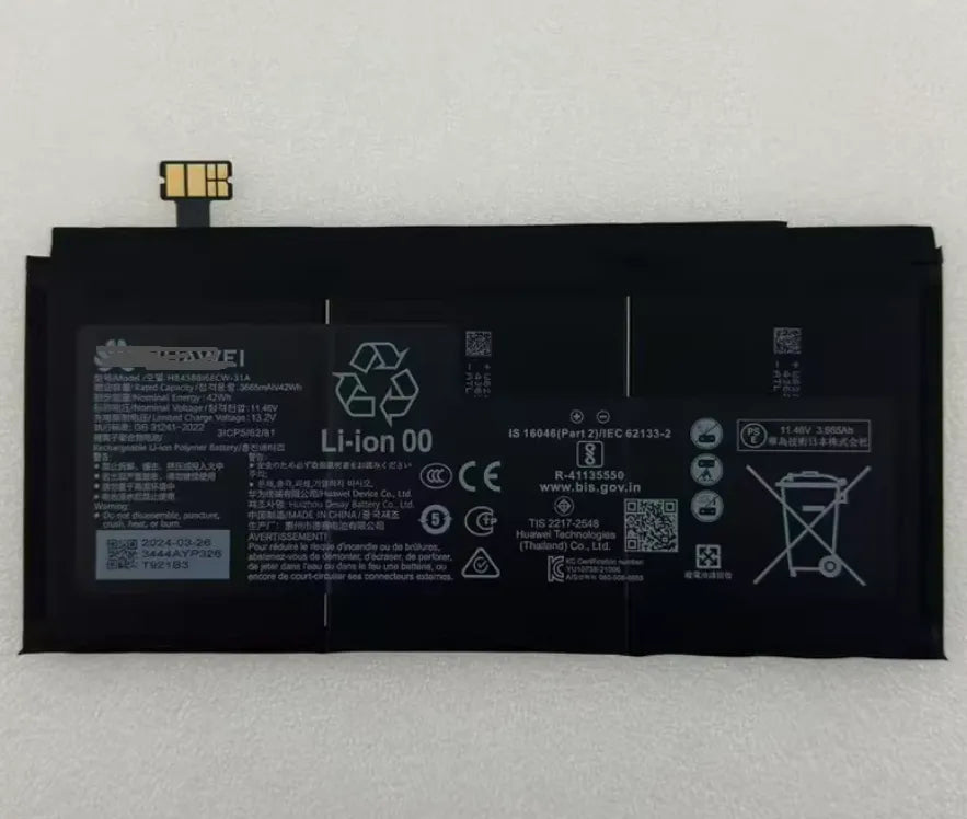 Huawei HB4588I6ECW-31A Matebook E 2022 DRC-W56 DRC-W58 DRC-W76 Battery