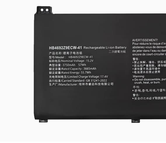 HB4692Z9ECW-41 Battery for Huawei WAQ9HNR WAH9P Matebook D 14 57Wh