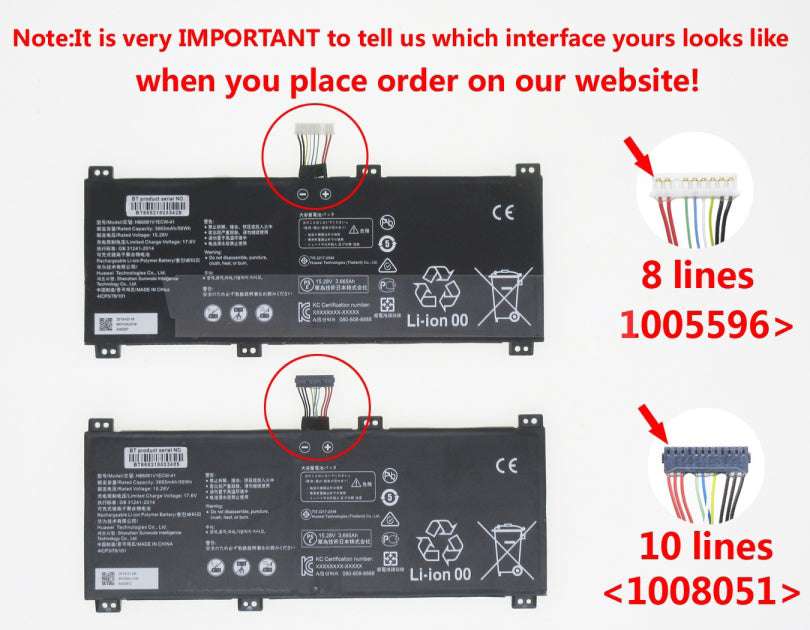 Huawei HB6081V1ECW-41 HB6081V1ECW-41B MagicBook Pro 2020 V700 Battery