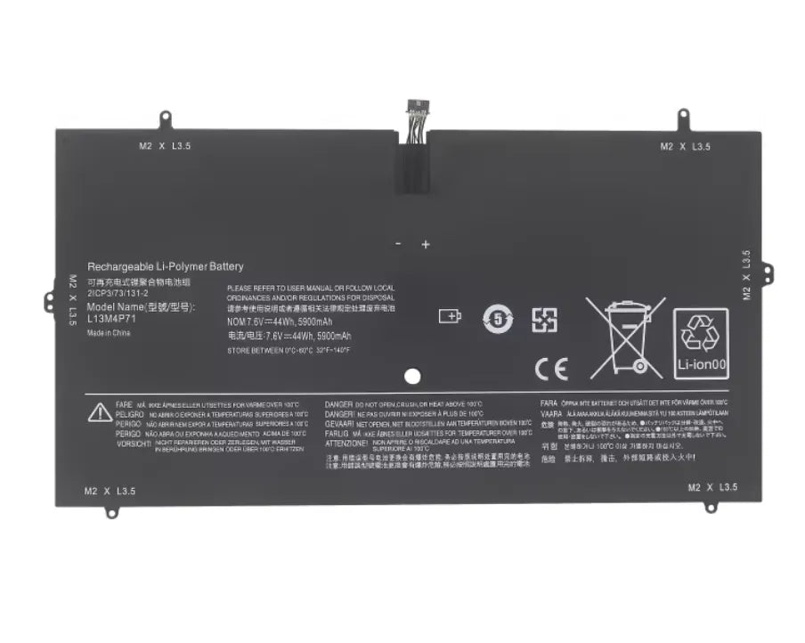 Replacement Lenovo 5B10K10181 L13M4P71 L14S4P71 Yoga 3 Pro-1370 Battery