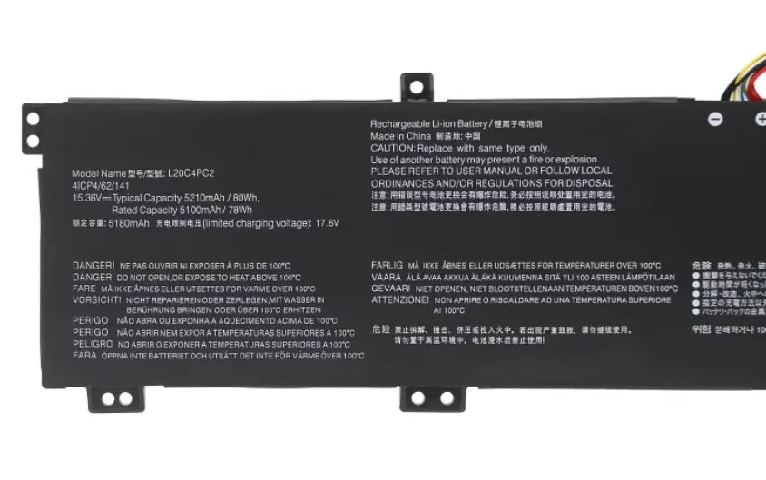 Replacement Lenovo L20C4PC2 L20M4PC2 legion 7 16 ACHg6 2021 Laptop Battery