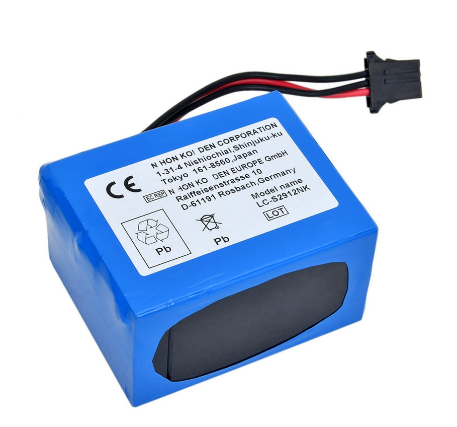 LC-S2912NK バッテリー (日本光電 TEC-7500 TEC-7511 TEC-7521 TEC-7531 用)
