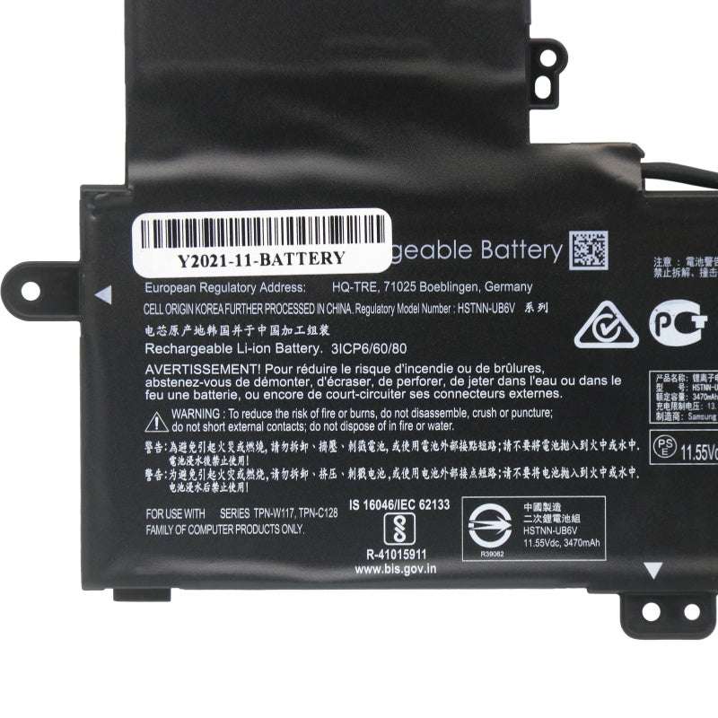 Hp NU03XL 844201-856 HSTNN-DB9H HSTNN-UB6V Battery