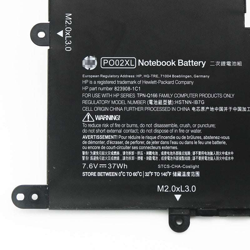 PO02XL Batter For Hp HSTNN-IB7G Stream 11-Y023CA ak0500na