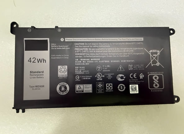 WDX0R Battery for Dell Inspiron P61F P74G P69G 15MF 13MF  Ins 15-7580