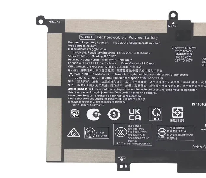 Replacement Hp WS04XL 14t-ea000 HSTNN-DB9Z L97357-005 Laptop Battery