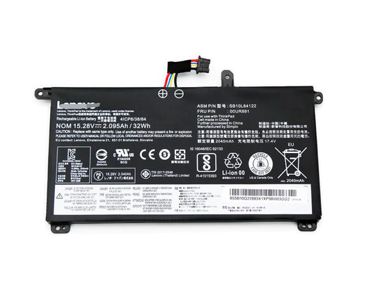 Replacement Lenovo 00UR890 00UR891 00UR892 SB10L84122 Battery