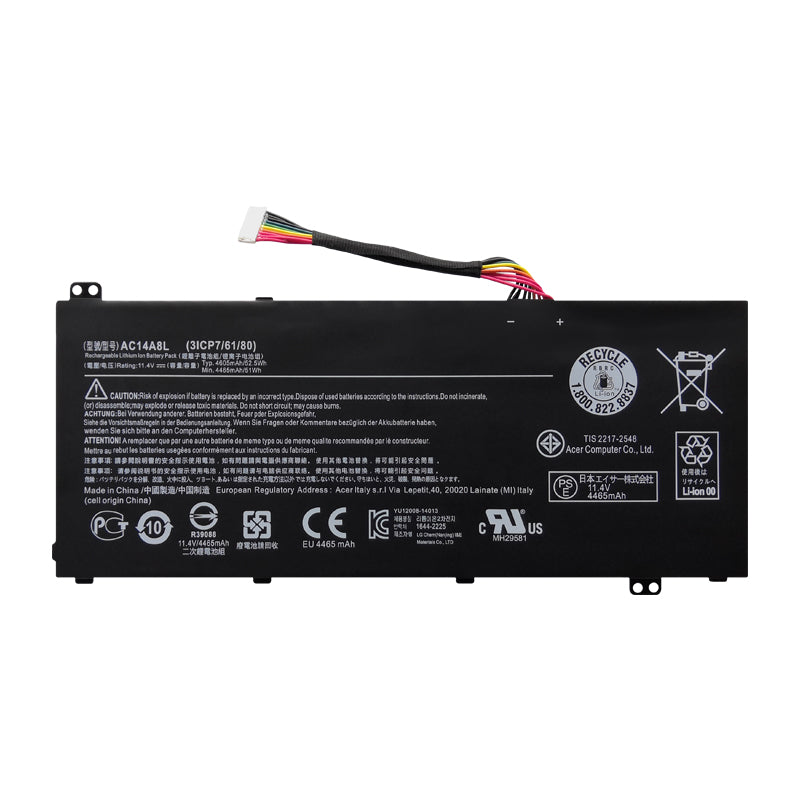 Acer AC14A8L 934T2119H KT.00307.003 Aspire Nitro VN7-791G-70TW バッテリー