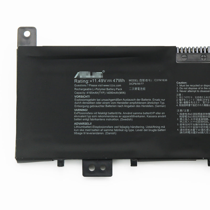 C31N1636 バッテリー Asus VivoBook Pro 15 N580VN-DM053 N580GD