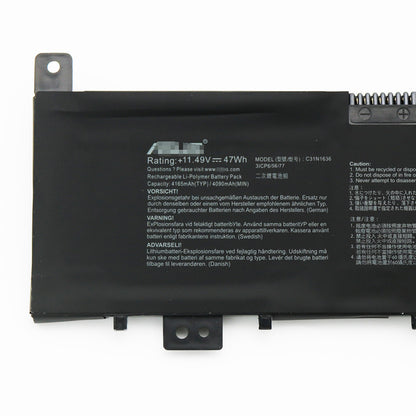 C31N1636 バッテリー Asus VivoBook Pro 15 N580VN-DM053 N580GD
