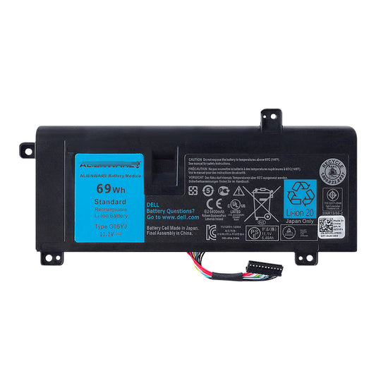 G05YJ 替換電池適用於戴爾 Alienware 14X R3 M14x R3 Alienware 14