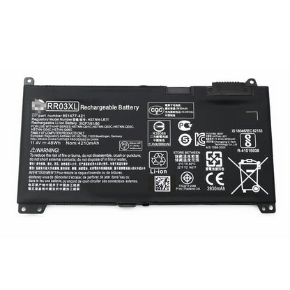 RR03XL 電池適用於 Hp HSTNN-LB7I 851477-421 ProBook 430 G5 筆記型電腦